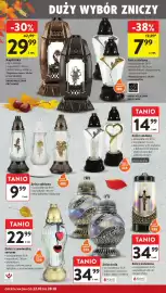Intermarche gazetka tydzień 43 Strona 2: Znicz szklany €14,99, Znicz kula Kerti €34,99