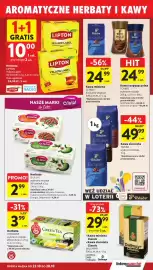 Intermarche gazetka tydzień 43 Strona 25: Herbata LIPTON Yellow Label €10,00, Kawa mielona Classic Dallmayr €29,99