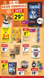 Intermarche gazetka tydzień 43 Strona 32: Karma dla psa uniszki €6,99, Zabawka dla psa €18,99