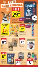 Intermarche gazetka tydzień 43 Strona 32: Karma dla psa uniszki €6,99, Zabawka dla psa €18,99