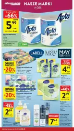 Intermarche gazetka tydzień 43 Strona 34: Chusteczki higieniczne Labell, Mydło LABELL w płynie z dozownikiem €2,99