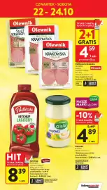 Intermarche gazetka tydzień 43 Strona 7: Kiełbasa krakowska Olewnik €4,59, Ketchup Łagodny Pudliszki €8,39