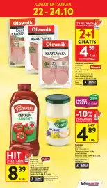 Intermarche gazetka tydzień 43 Strona 7: Kiełbasa krakowska Olewnik €4,59, Ketchup Łagodny Pudliszki €8,39