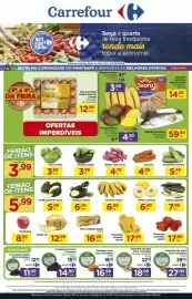 Folheto Carrefour Página 1: Ovo vermelho caípira arés do campo €12,99, Meu - banana-nanica €3,99