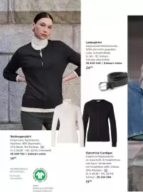 Tchibo Prospekt Seite 4: Feinstrick-Cardigan €19,99, Rollkragenshirt €14,99