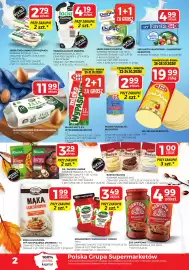 Top Market gazetka Strona 2: Mleko UHT 3,2% Wypasione Mlekovita €2,66, Twaróg Łaciaty MleKPol €4,19
