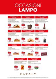 Volantino Eataly Pagina 4: Calamari La Pescheria di Eataly €21,50, Bistecca ai ferri superiore La Macelleria di Eataly €23,70