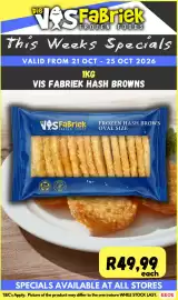 Die Visfabriek catalogue Page 11: Die VOS FaBriek Frozen Hash Brown Oval Size €49,99