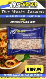 Die Visfabriek catalogue Page 8: VIS Fabriek Frozen Foods Prawn Meat Peeled & Deveined, Tail-off €109,99