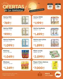 Catálogo El Milagro Mayorista semana 43 Página 11: Victoria harina 0000 €999,00, Pureza harina para pizza €1.899,00