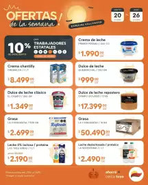 Catálogo El Milagro Mayorista semana 43 Página 5: Quebrachal dulce de leche €999,00, La cordobesa grasa €50.490,00