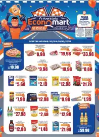Catálogo Economart Atacadista semana 43 Página 1: Arroz branco camil €21,98, Refresco em pó fresh 15g sabores €0,98