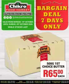 Chikro Food Market catalogue week 43 Page 1