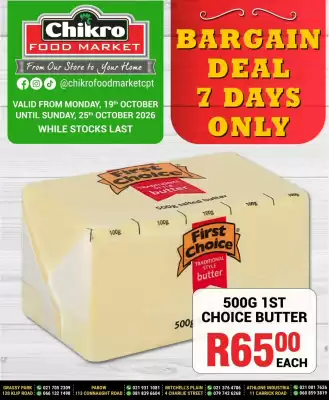Chikro Food Market catalogue (valid until 25-10)