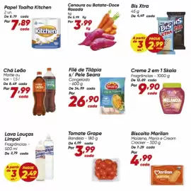Tabloide Dia Página 2: Leão - chá €7,99, Kitchen - papel toalha €7,89