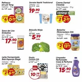 Tabloide Dia Página 3: Nestlé - sorvete tradicional €19,90, Casa & perfume - limpador perfumado €15,90