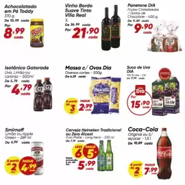 Tabloide Dia Página 7: Smirnoff - limão ou apple green €4,99, Gatorade - isotônico €4,79