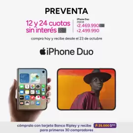 Catálogo Ripley Página 2: Duo - iphone €2.499.990,00