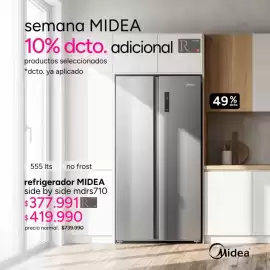 Catálogo Ripley Página 8: Midea - refrigerador side by side mdrs710 €419.990,00