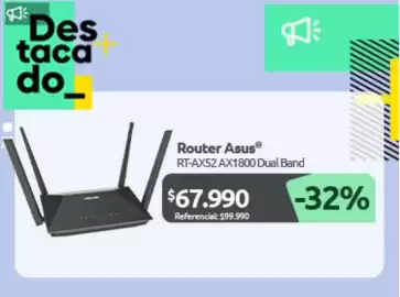 Catálogo PC Factory Página 5: Asus - router €67.990,00