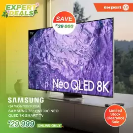 Expert catalogue week 43 Page 1: SAMSUNG QA75QN700CKXXA SAMSUNG 75" QN700C NEO QLED 8K SMART TV €29.999,00
