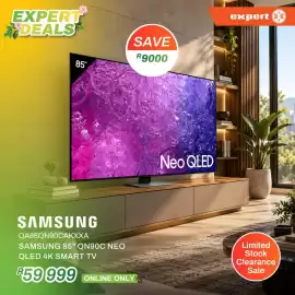 Expert catalogue week 43 Page 3: SAMSUNG 85" QN90C NEO QLED 4K SMART TV €59.999,00