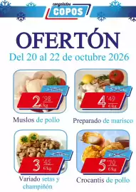 Catálogo Congelados Copos Página 1: Variado setas y champinon €3,45, Muslos de pollo €2,98