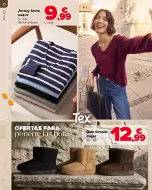 Folleto Carrefour Página 10: 10 MUJER Jersey tacto suave S-2XL Varios colores 9,99 La unidad OFERTAS PARA ponerte las botas