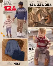 Folleto Carrefour Página 22: Viyela bebé bermuda y body €19,99, Jersey greca €12,99