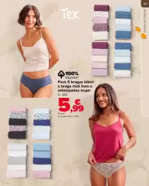 Folleto Carrefour Página 29: Pack 5 bragas bikini o braga midi lisas o estampadas mujer €5,99