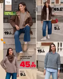 Folleto Carrefour Página 4: 4 MUJER Tex Mary Turial NUEVA COLECCIÓN Cazadora cuello pelo S-2XL 45,99 Pantalón denim 36-44