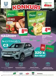 Dino gazetka tydzień 43 Strona 28: Przyprawa do mięs Knorr €8,95, Danie puree boczek i cebulka Knorr €4,99