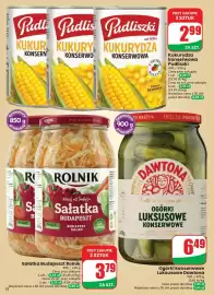 Dino gazetka tydzień 43 Strona 32: Ogórki konserwowe Luksusowe Dawtona €6,49, Sałatka Budapeszt Rolnik €3,79