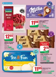 Dino gazetka tydzień 43 Strona 37: Lody Ice & Fun €11,95, Lody 8-pak Mini Milka €11,99