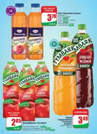 Dino gazetka tydzień 43 Strona 4: Sok jabłkowy Tymbark €2,85, Napój niegazowany brzoskwinia pomarańcza Tymbark Aseptic €3,49