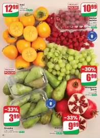 Dino gazetka tydzień 43 Strona 44: Maliny polskie €10,99, Kaki €12,99