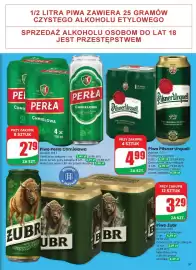 Dino gazetka tydzień 43 Strona 57: Piwo Żubr €3,29, Piwo Perła Chmielowa €2,79