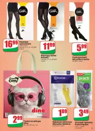 Dino gazetka tydzień 43 Strona 75: Zmywak spiralny Practi Paclan €3,49, Rękawice domowe Mercator Medical €1,89