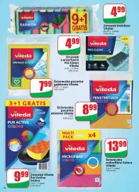 Dino gazetka tydzień 43 Strona 76: Ściereczka pucerka okienna Vileda €8,99, Ściereczka pucerka gąbkowa Vileda €7,99