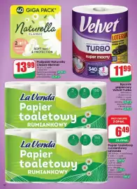 Dino gazetka tydzień 43 Strona 90: Ręcznik papierowy Velvet Turbo €11,99, Papier toaletowy rumiankowy LaVenda 8-pak €6,49