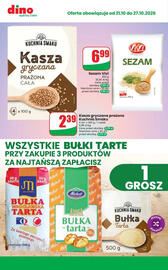 Dino gazetka tydzień 43 Strona 10: Sezam Vivi €6,99, Kasza gryczana prażona Kuchnia Smaku €2,39