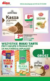 Dino gazetka tydzień 43 Strona 10: Sezam Vivi €6,99, Kasza gryczana prażona Kuchnia Smaku €2,39