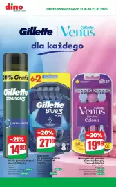 Dino gazetka tydzień 43 Strona 6: Maszynki do golenia damskie Simply Venus3 Gillette €19,99