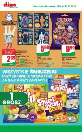 Dino gazetka tydzień 43 Strona 7: Żelki Halloween Mix Bebeto €9,99, Żelki Terror Jelly Vidal €5,99