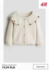 H&M gazetka tydzień 43 Strona 10: Kardigan z kołnierzykiem H & M €74,99