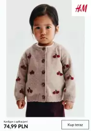 H&M gazetka tydzień 43 Strona 2: Kardigan z aplikacjami H & M €74,99