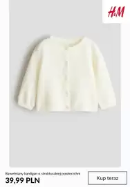 H&M gazetka tydzień 43 Strona 9: Bawełniany kardigan o strukturalnej powierzchni H & M €39,99