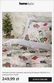 Home&You gazetka Strona 9: Komplet pościeli z bawełny satynowej Nordipost 160x200 cm z 2 poszewkami 70x80 home & you €249,99
