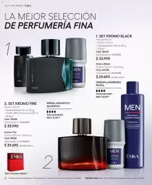 Catálogo Ésika Página 32: Control - oriental maderoso frutal €29.690,00, Set kromo fire parfum 90ml €33.990,00