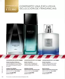 Catálogo L'Bel Página 26: Bleu glacia, parfumé perfume masculino €22,90